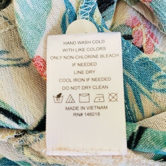 Lost + Wander Luau On The Beach Tropical Print Beach Tunic Sz XL/2XL NWT - Picture 14 of 16